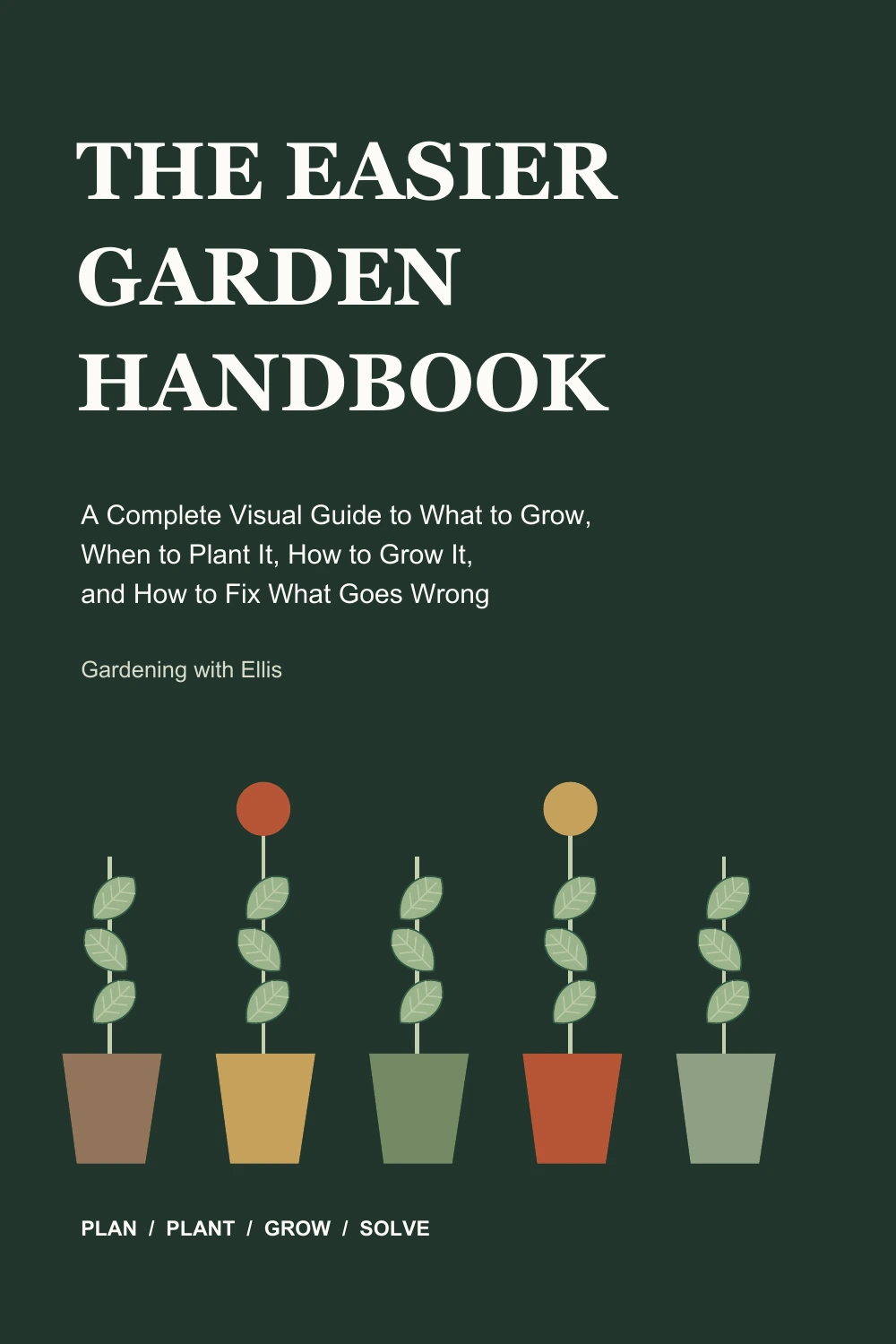 The Easier Garden Handbook cover, by Ellis Rowan